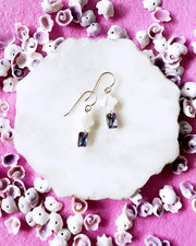 Clover Shell & Crystal Earrings