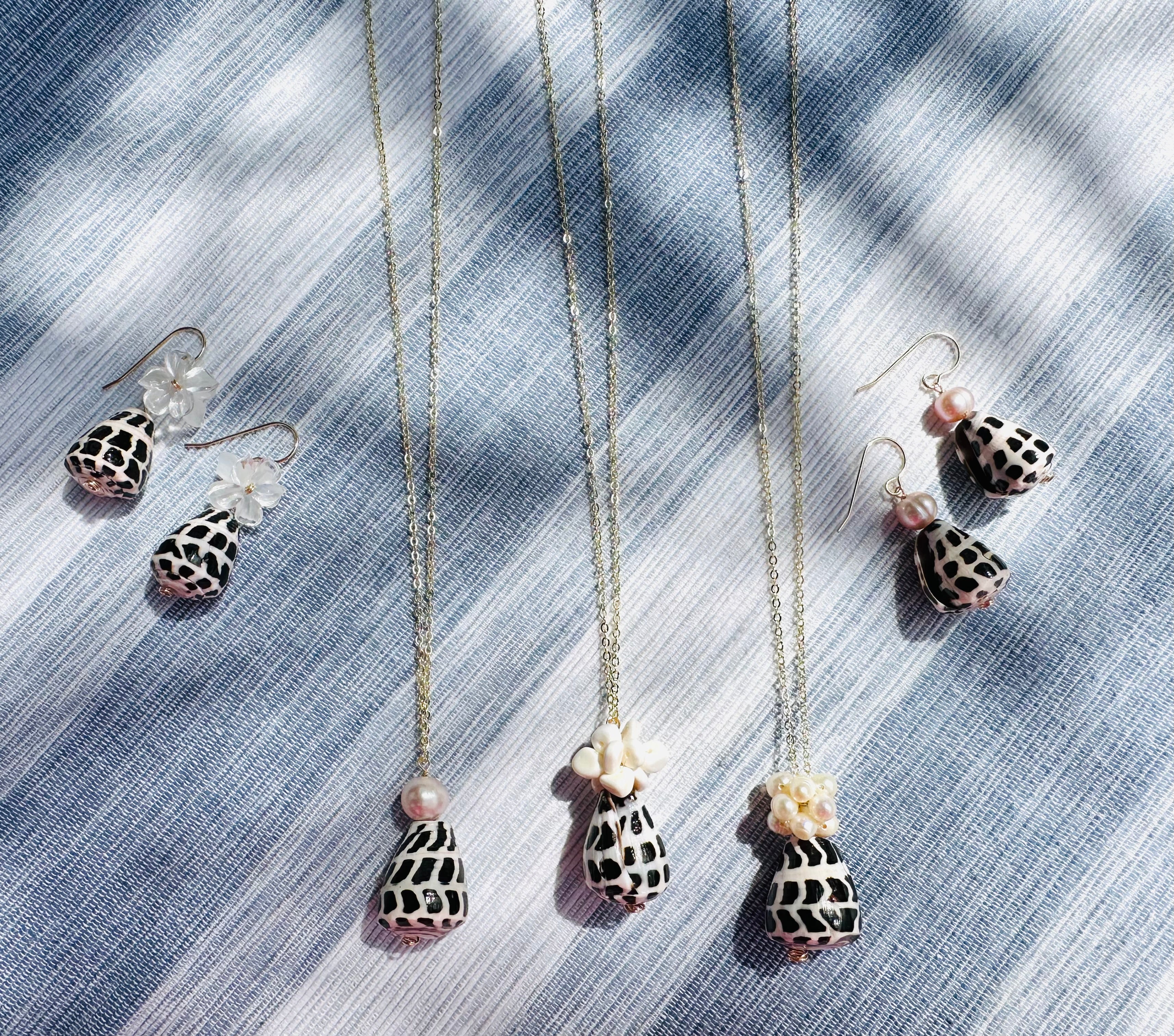 Hawaiian Hebrew Cone Shell Earrings