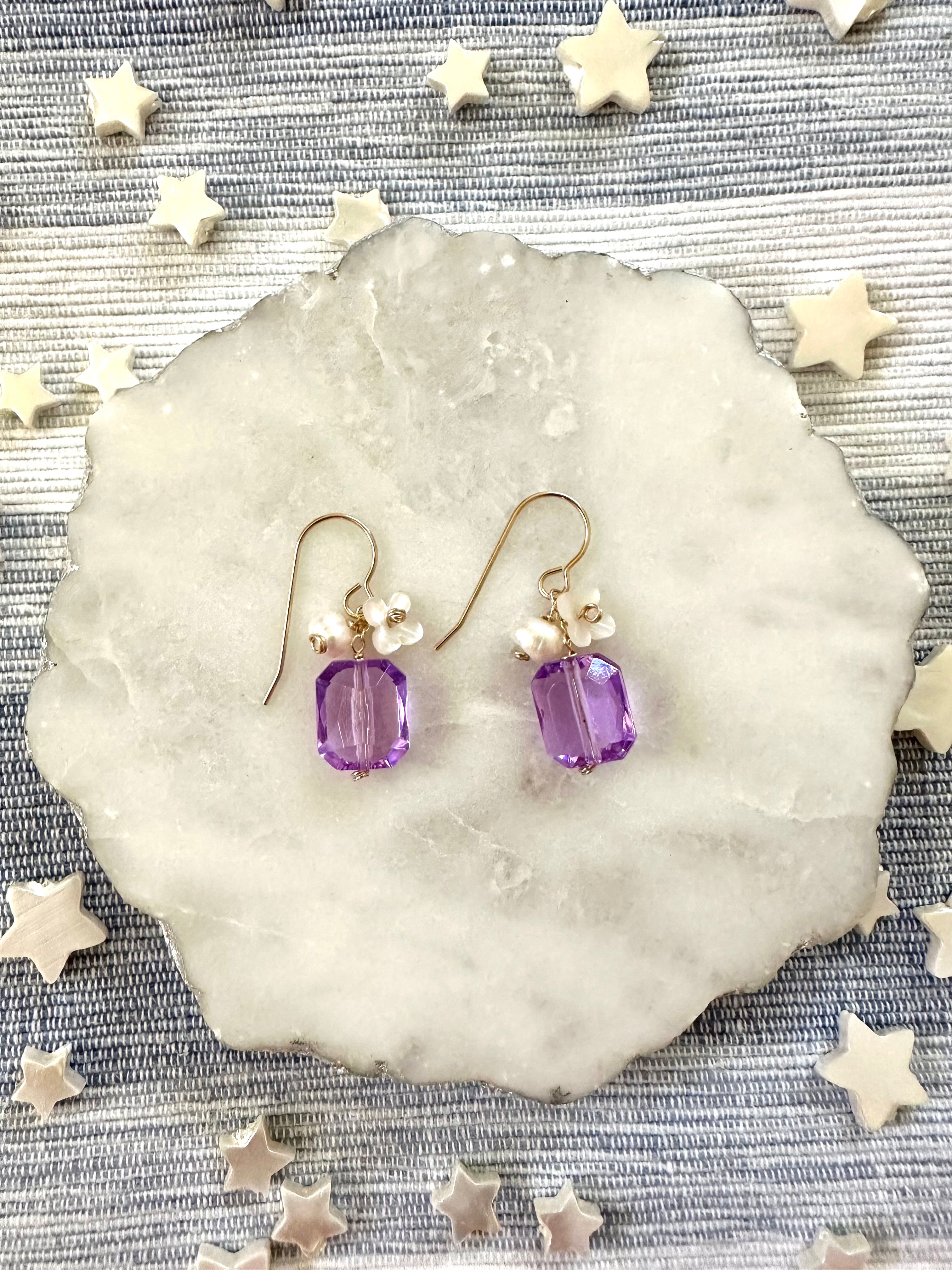 Rectangle Candy Earrings