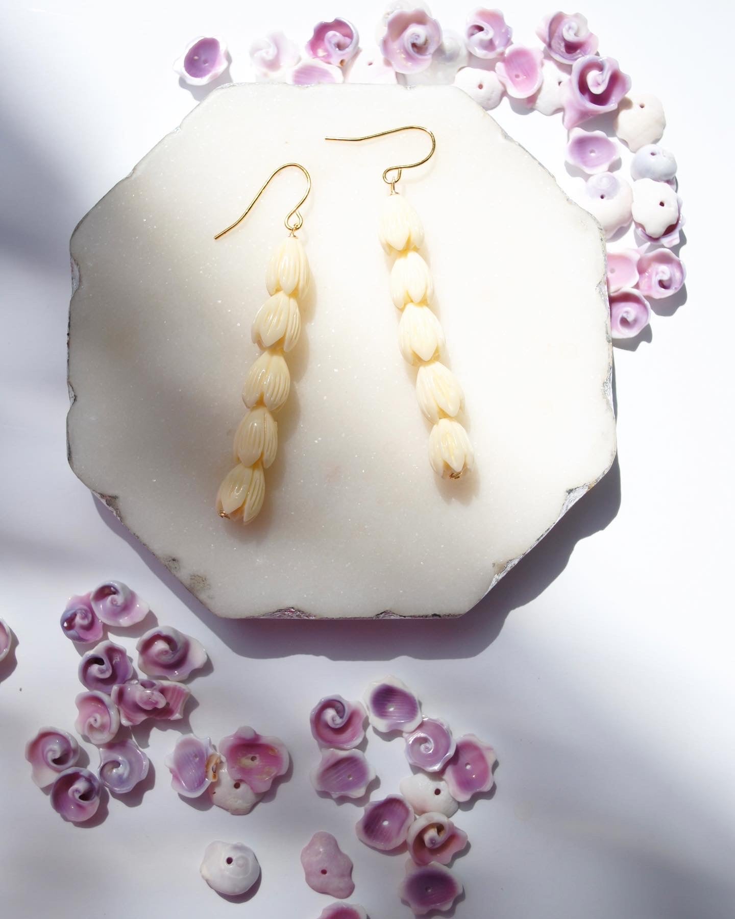 Vintage Pikake Earrings - Lehua Hawaii Jewelry LLC