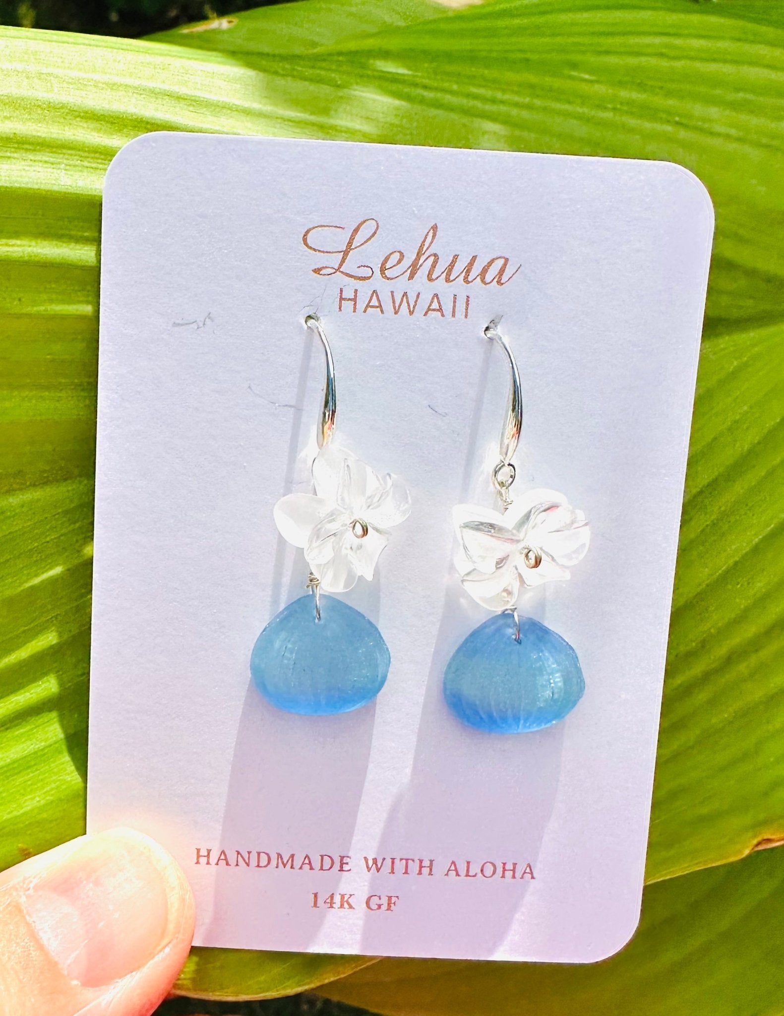 Flower Shell Earrings - Lehua Hawaii Jewelry LLC