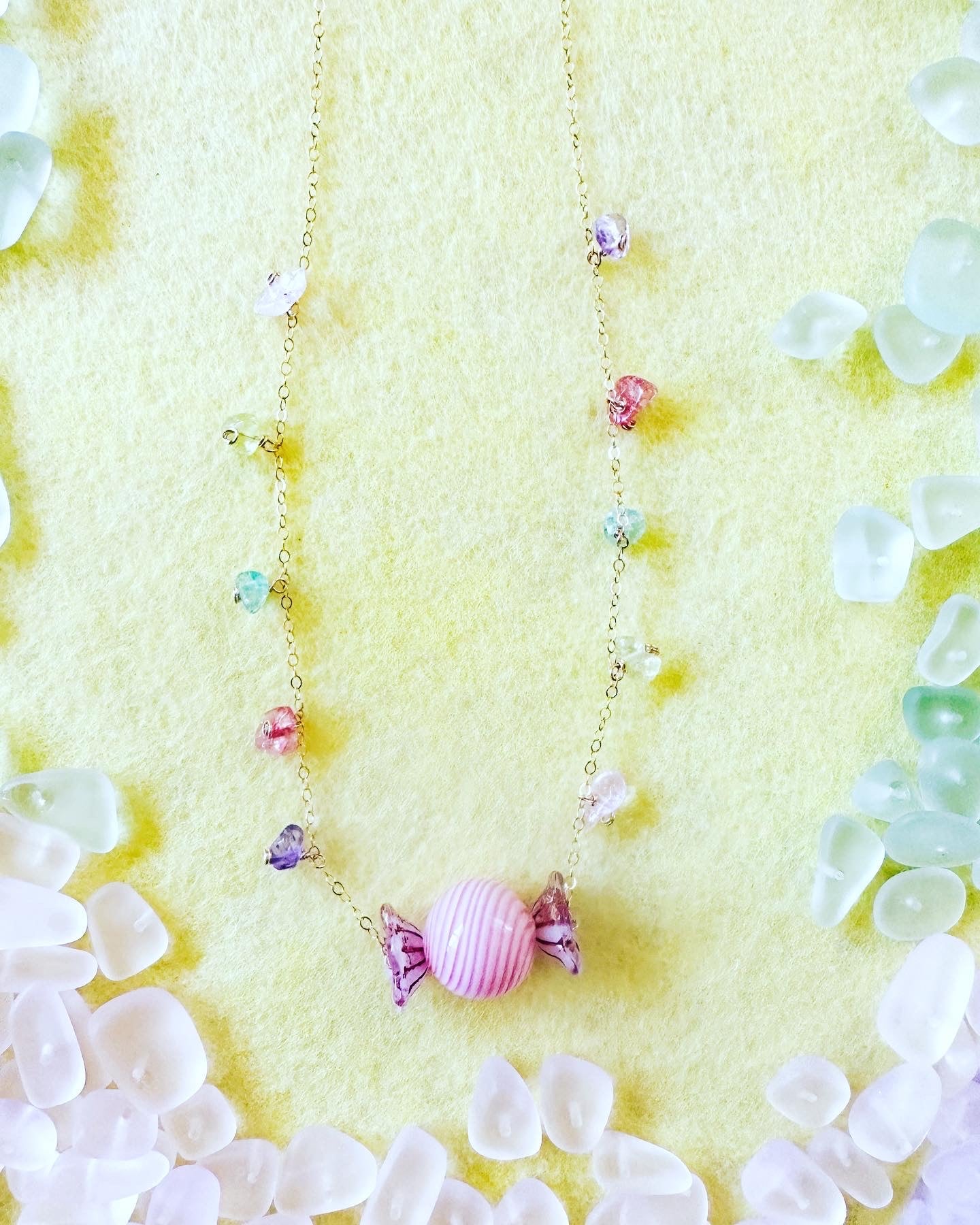 Rainbow Candy Necklace - Lehua Hawaii Jewelry LLC