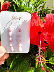 Lavender Purple Pua Pikake Earrings - Lehua Hawaii Jewelry LLC