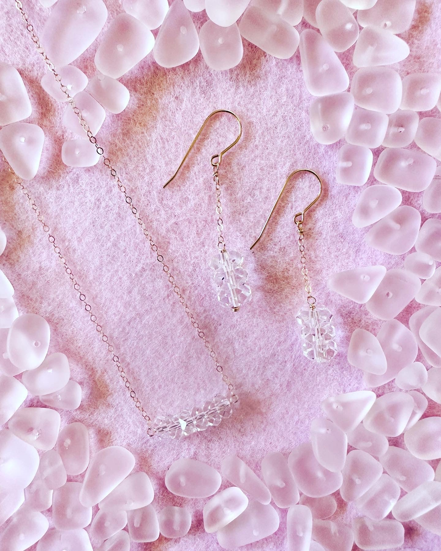 Clear Crystal Earrings - Lehua Hawaii Jewelry LLC