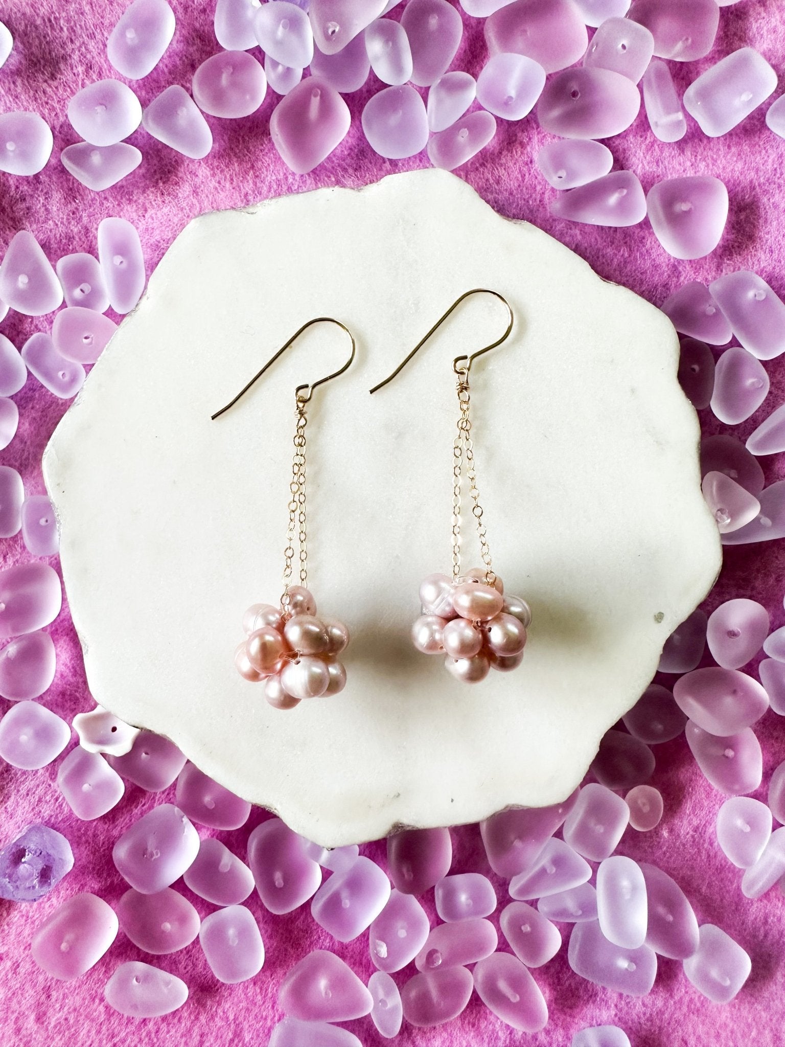 Pearl Sphere Earrings - Lehua Hawaii Jewelry LLC