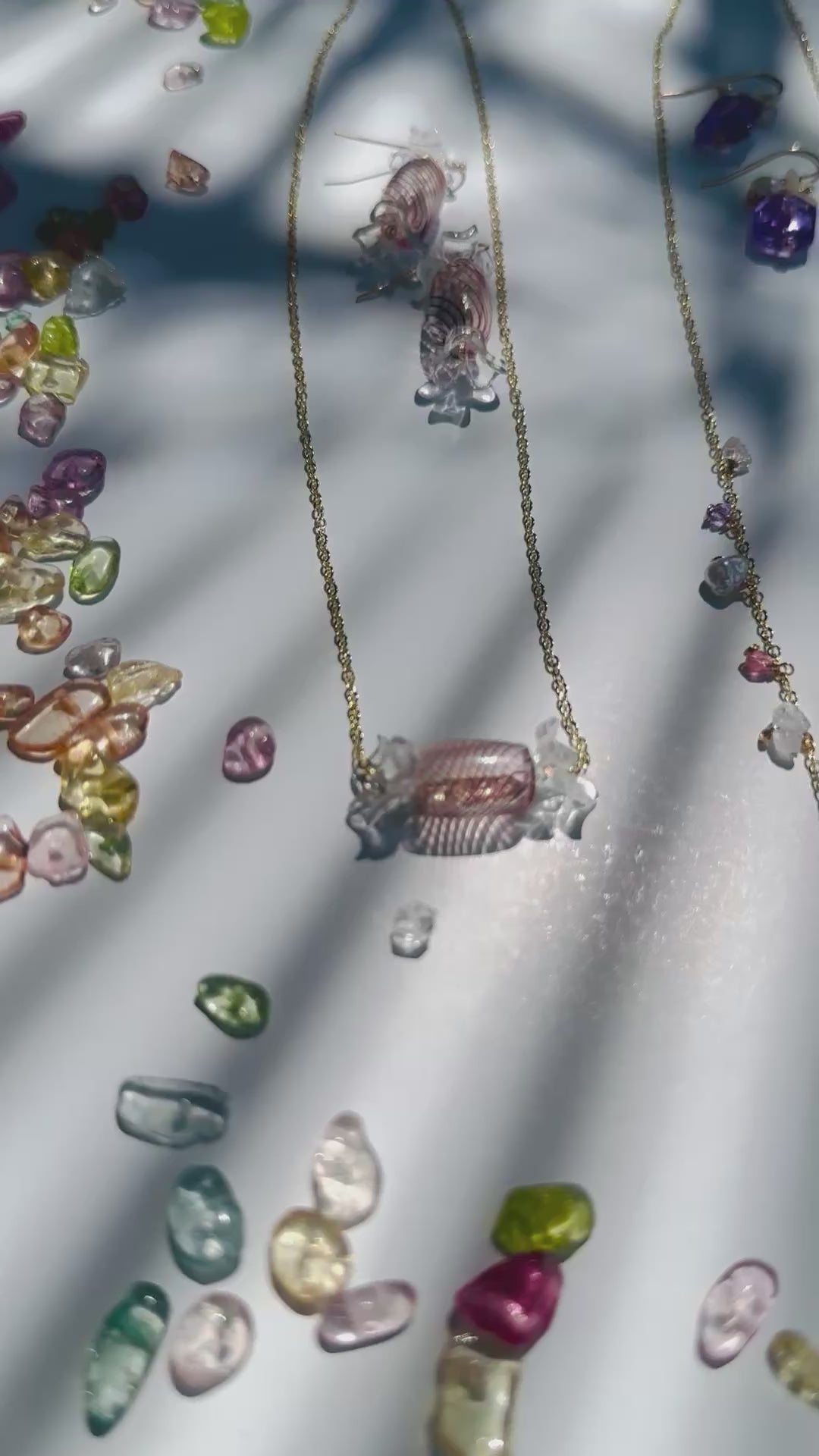 Load video: Rectangle Candy Necklaces