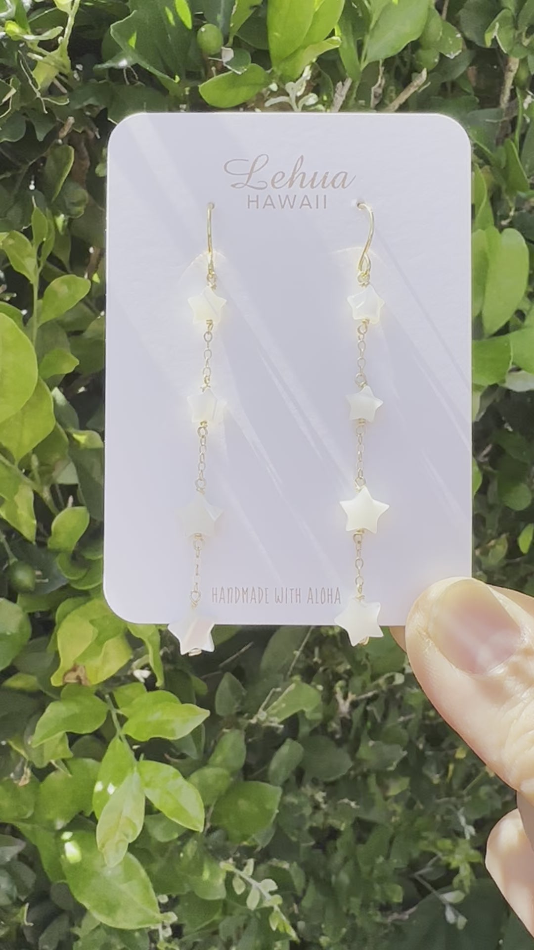 Load video: Shell Star Earrings