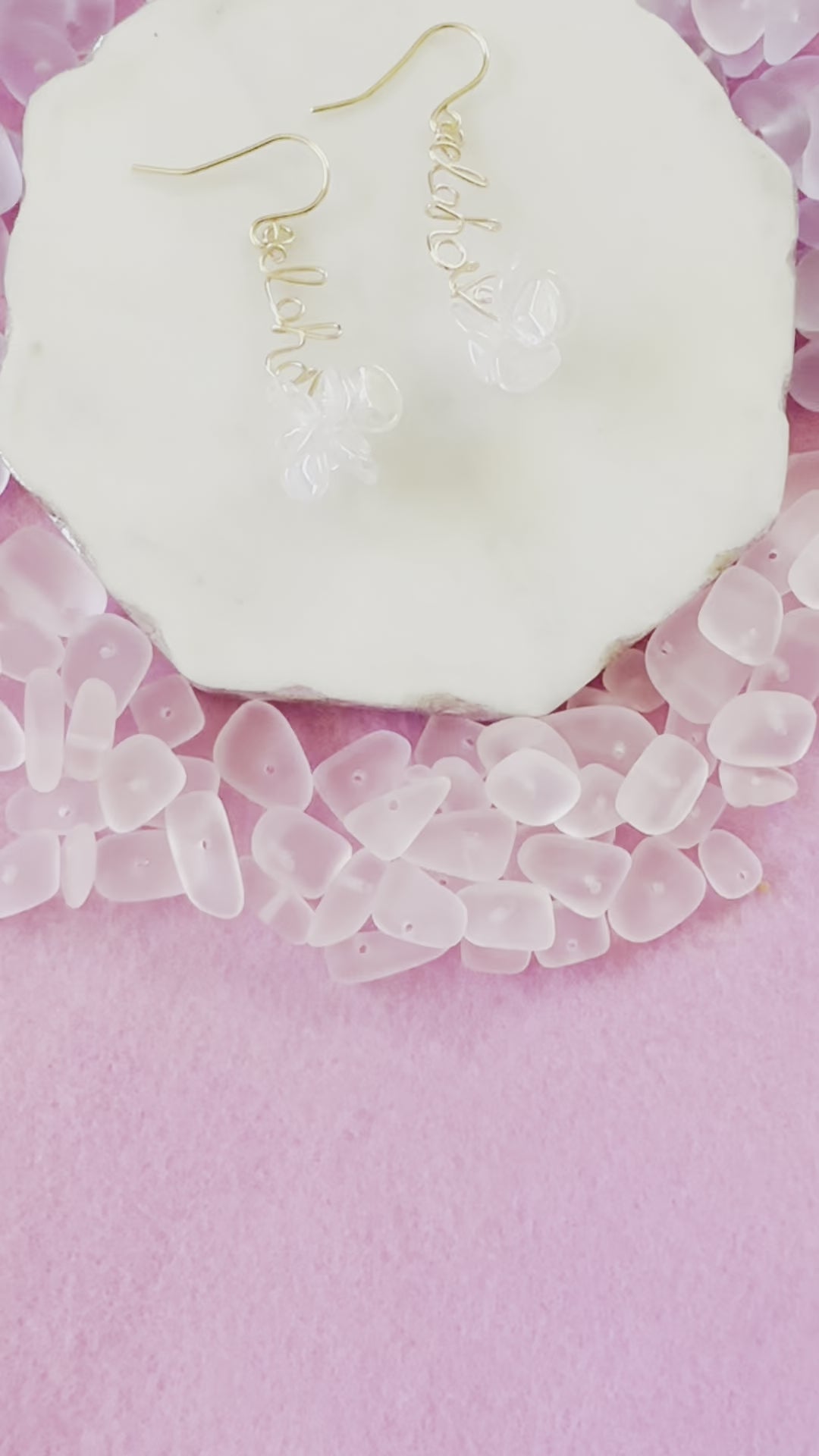 Load video: Aloha Flower Earrings