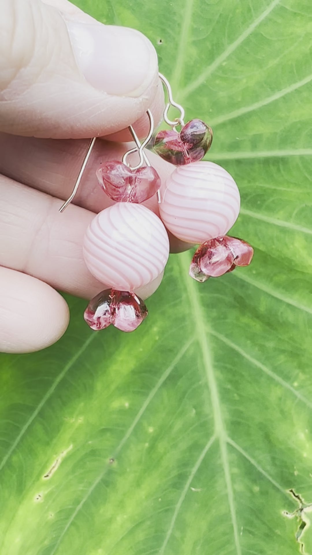 Load video: Peppermint Candy Earrings