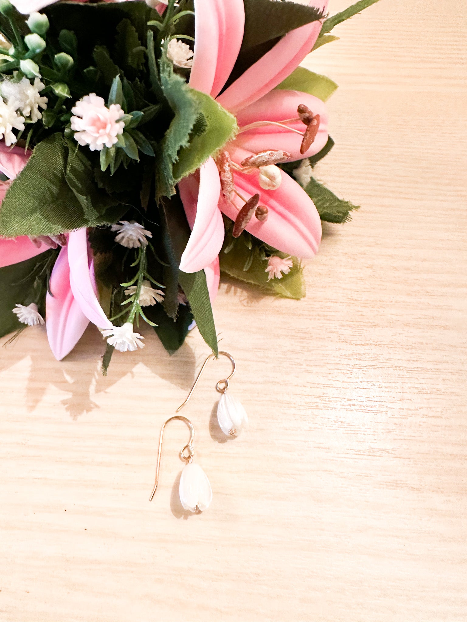 Single Pikake Earrings