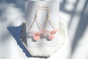 Pink Conch Clam Shell Earrings