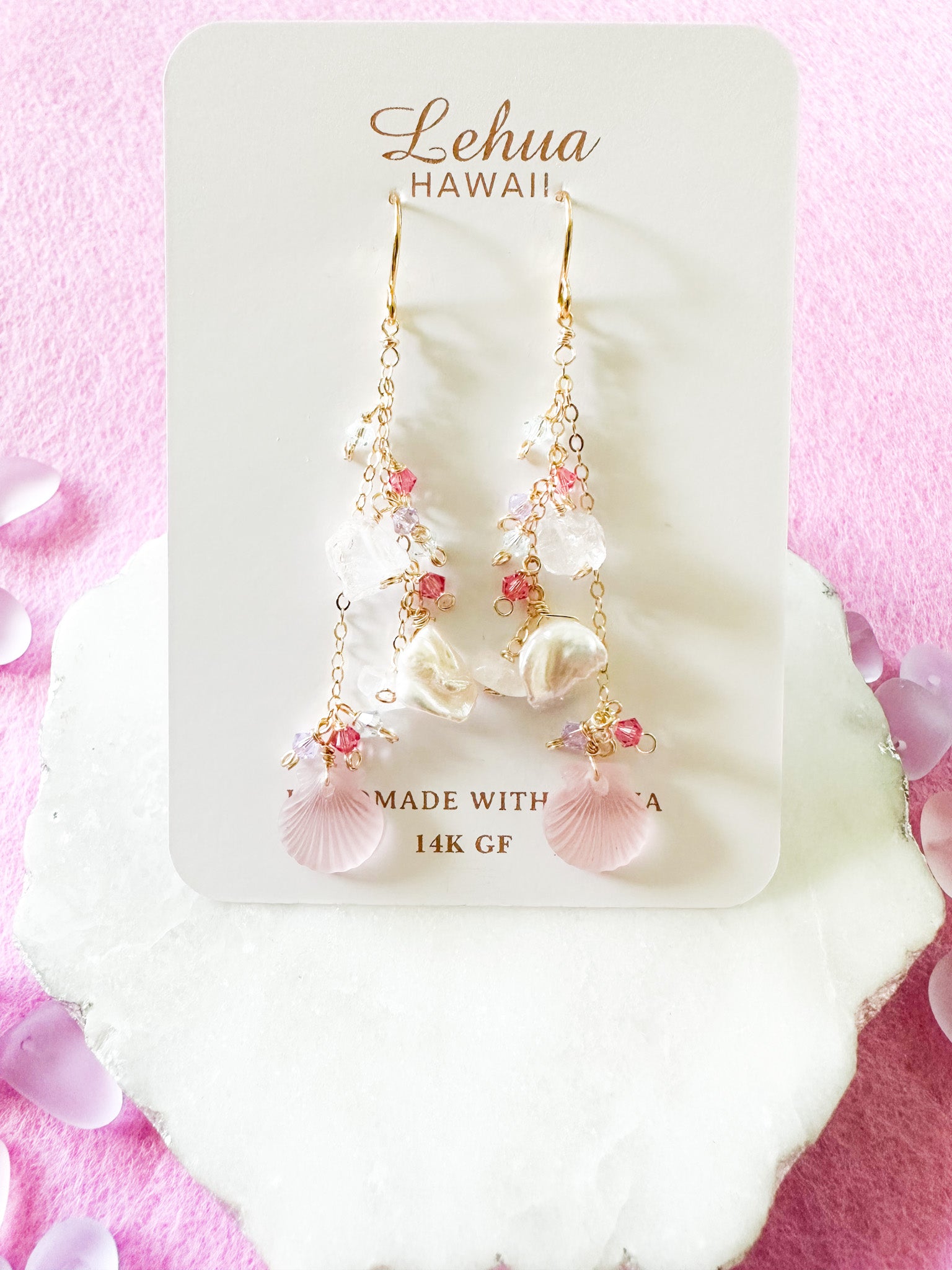 Tropical Candy Clam Shell Earrings - Lehua Hawaii Jewelry LLC