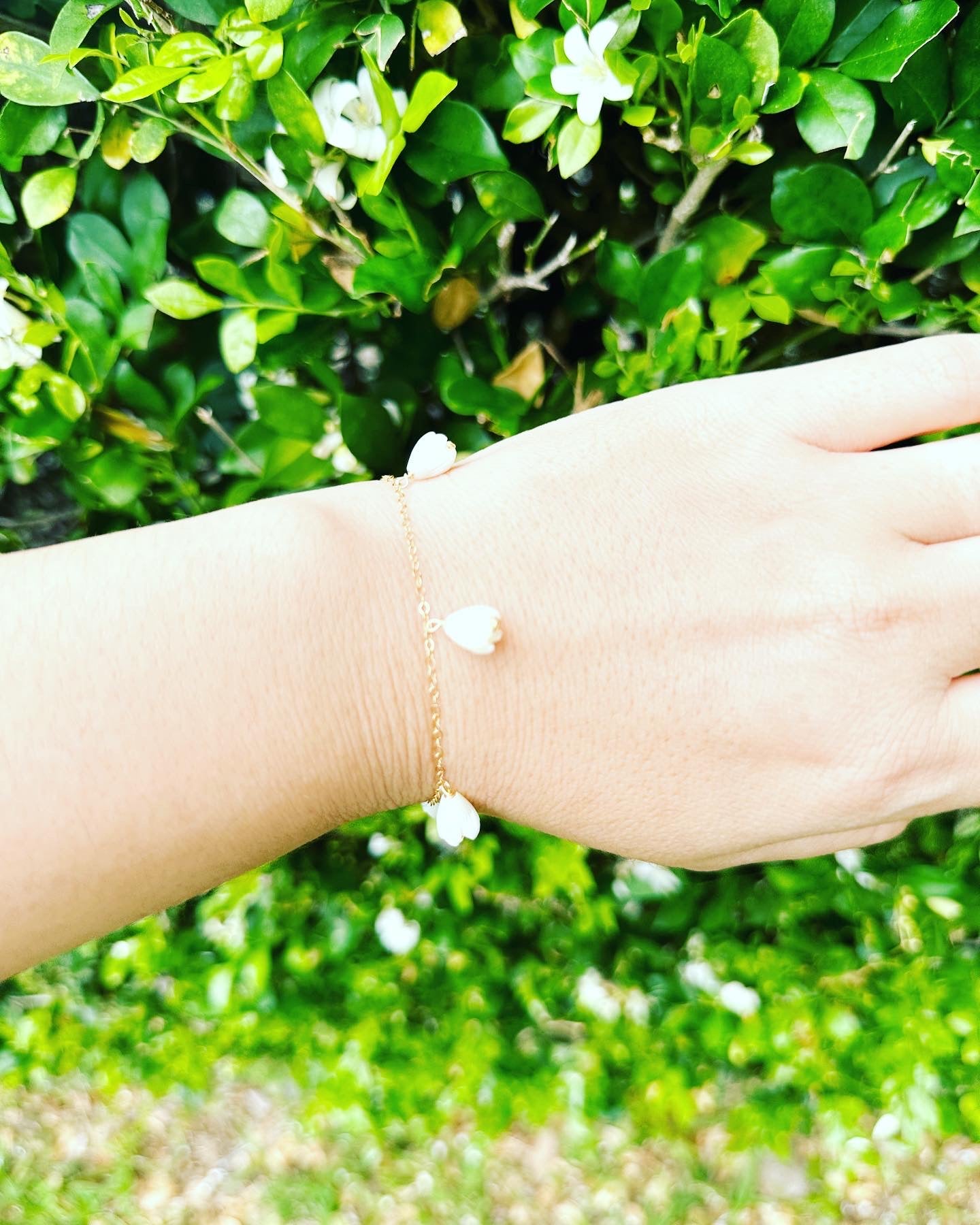 Pikake Flower Bracelet - Lehua Hawaii Jewelry LLC