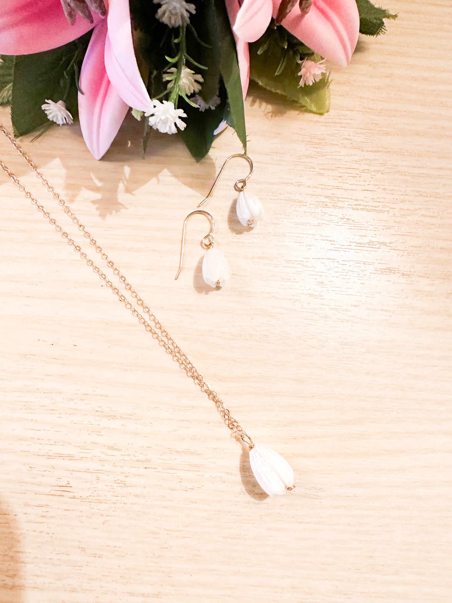 Single Pikake Earrings