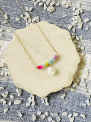 Hawaiian Rainbow Moonstone Necklaces