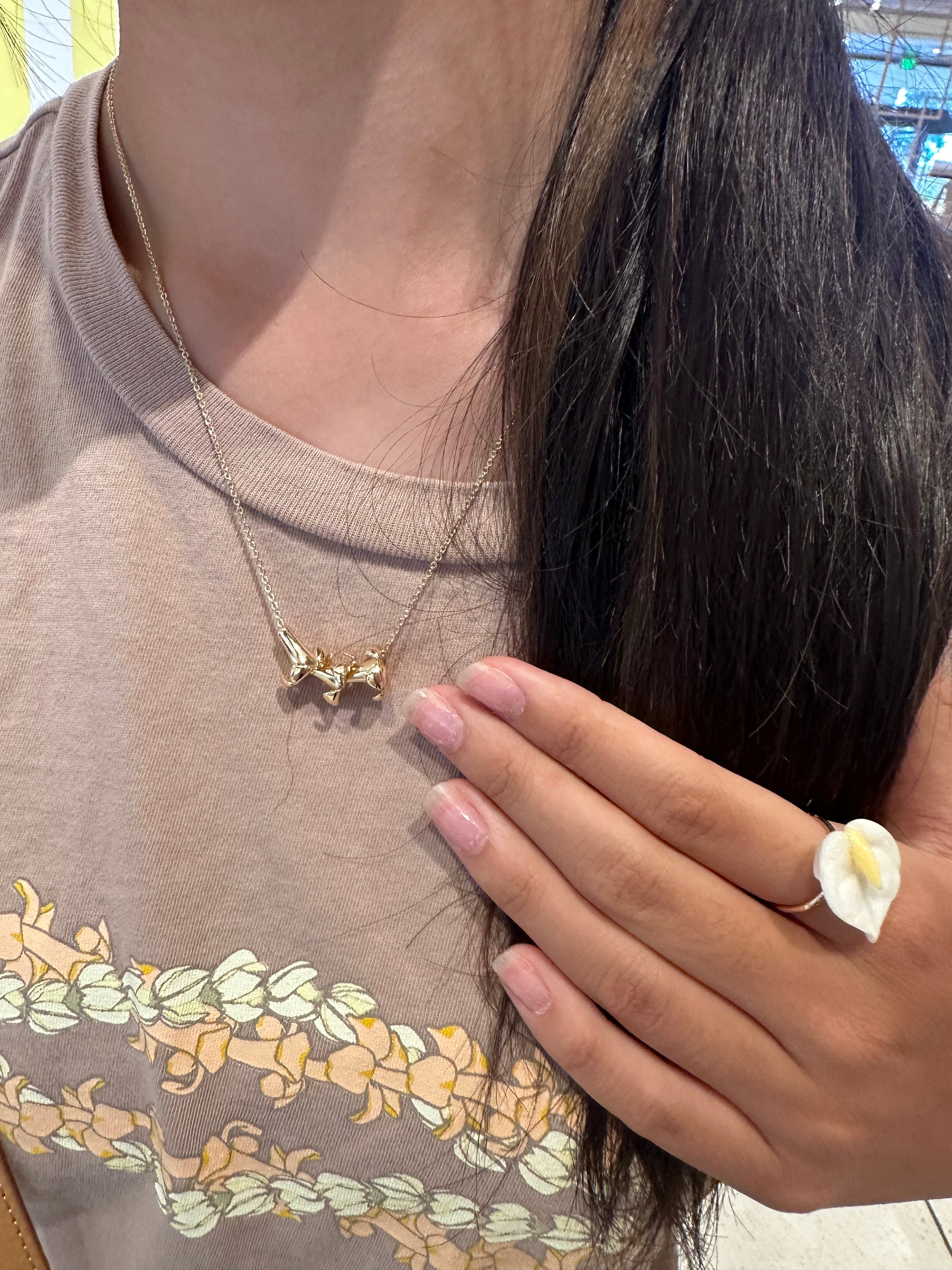 Gold Puakenikeni Nacklaces