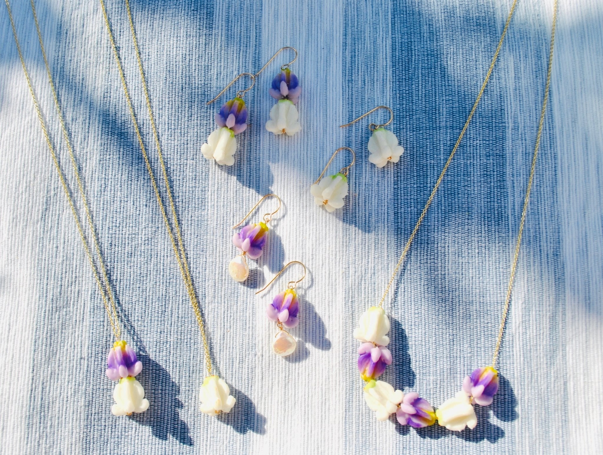White Crown Flower Necklace - Lehua Hawaii Jewelry LLC