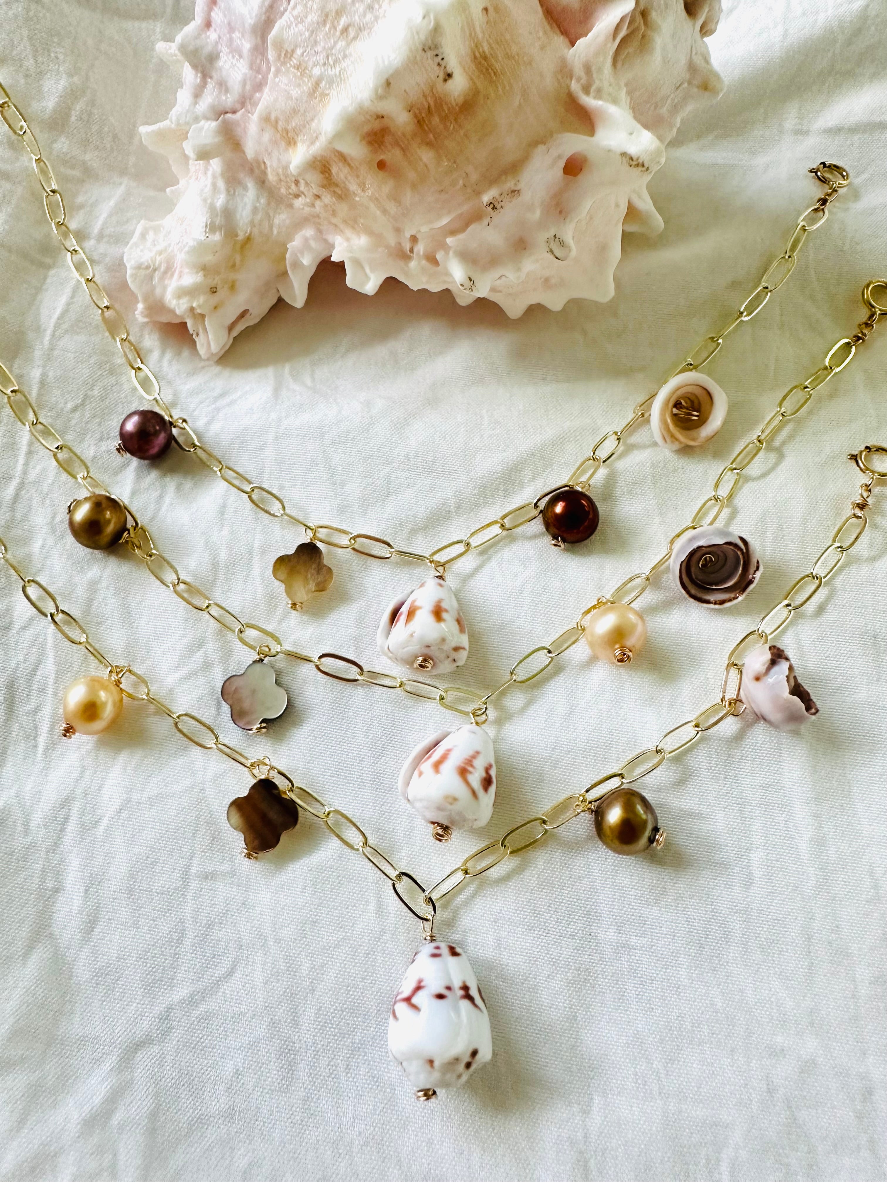 Shells & Pearls Bracelet