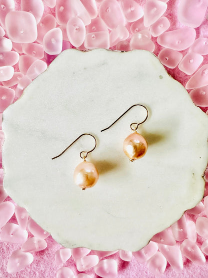 Baroque Pearl Drop Earrings - Lehua Hawaii Jewelry LLC