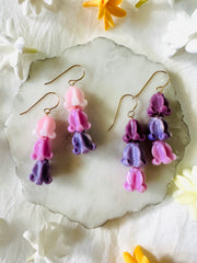 Triple Crown Flower Earrings
