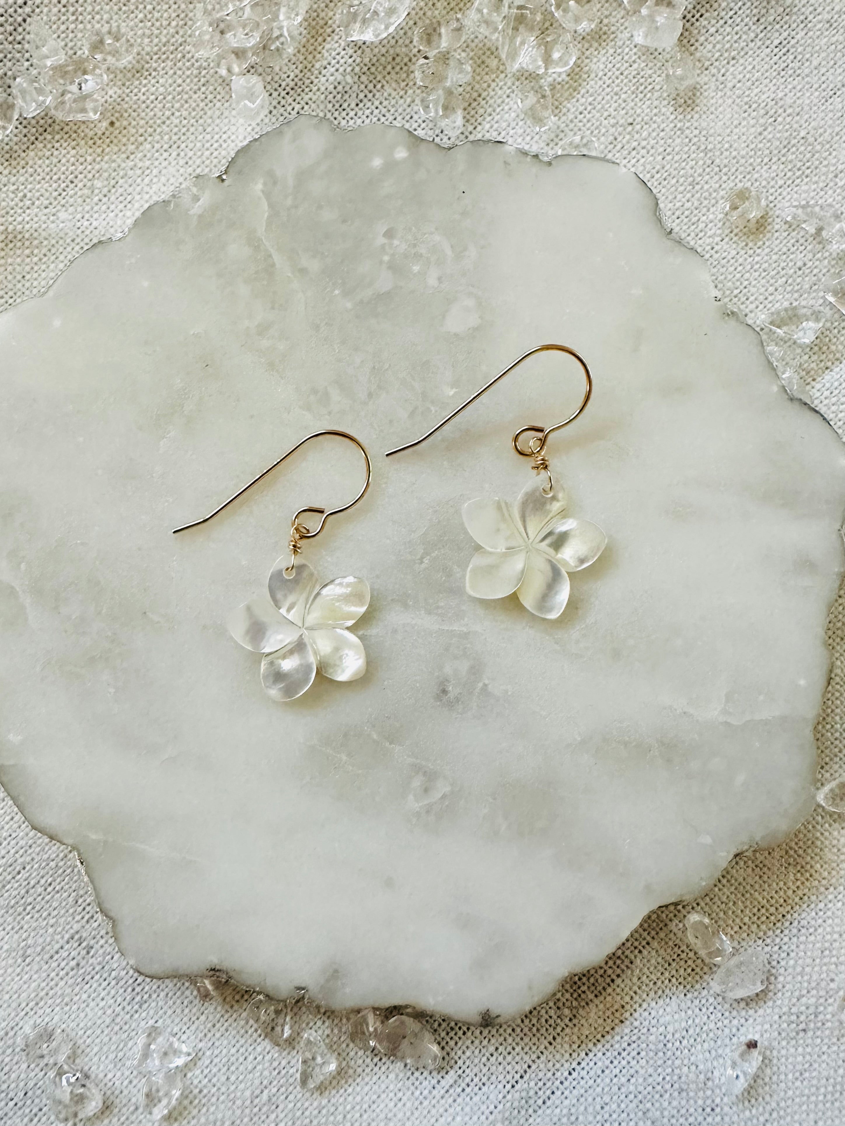 Plumeria Earrings