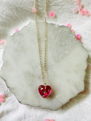 Pink Heart Necklace
