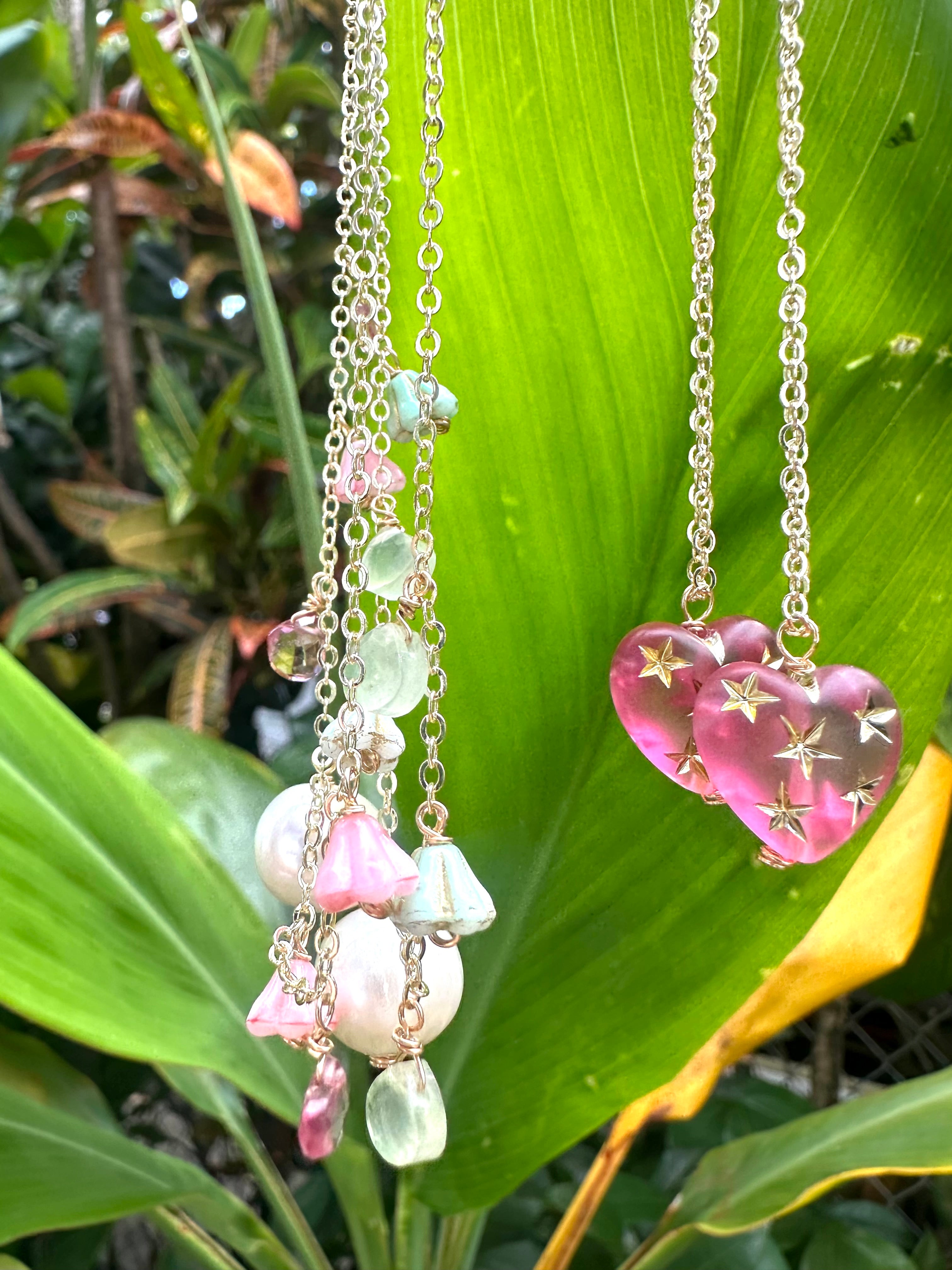 Pink Heart Necklace