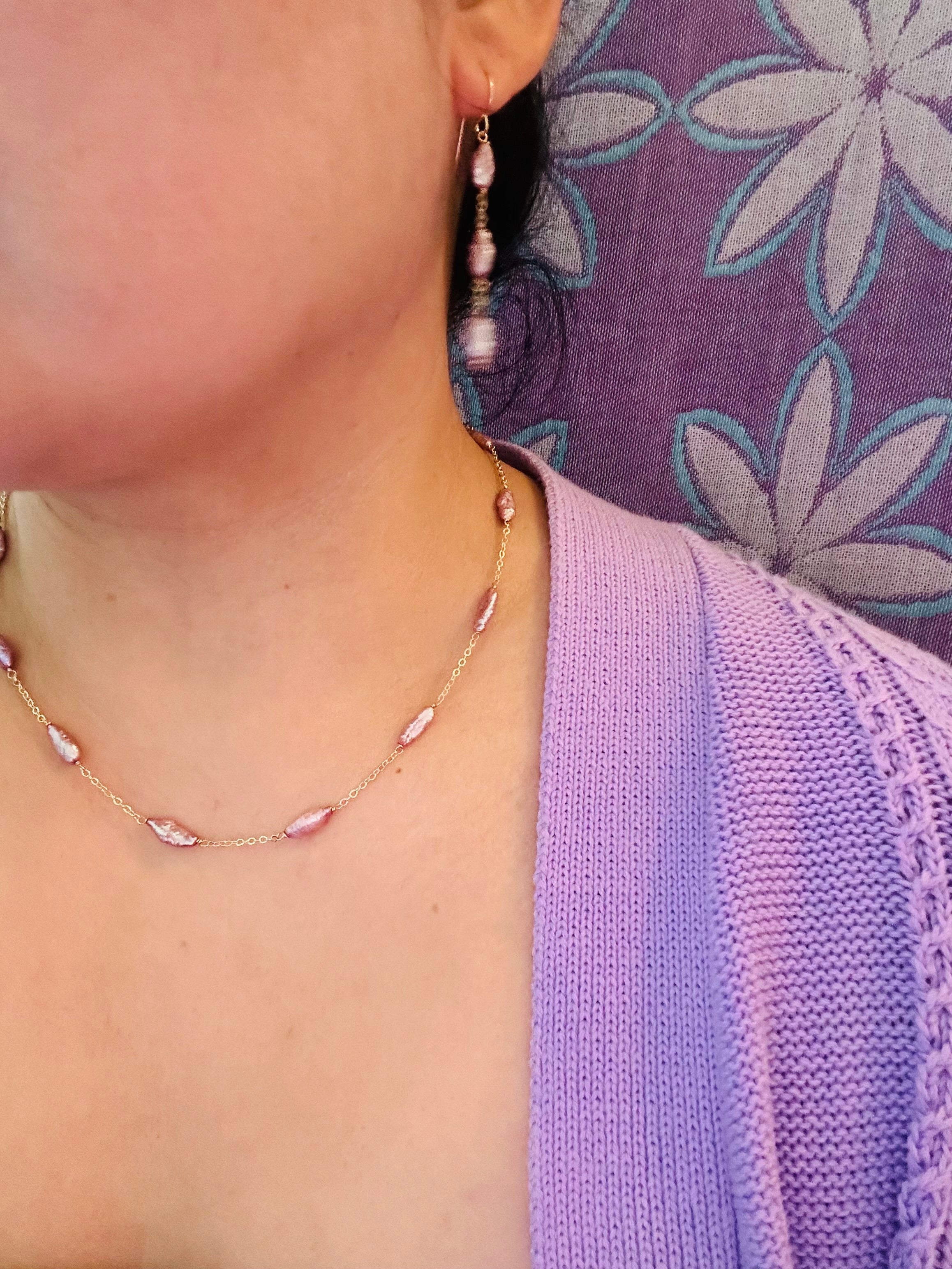 Liliac Vintage Japanese Pearls Necklace