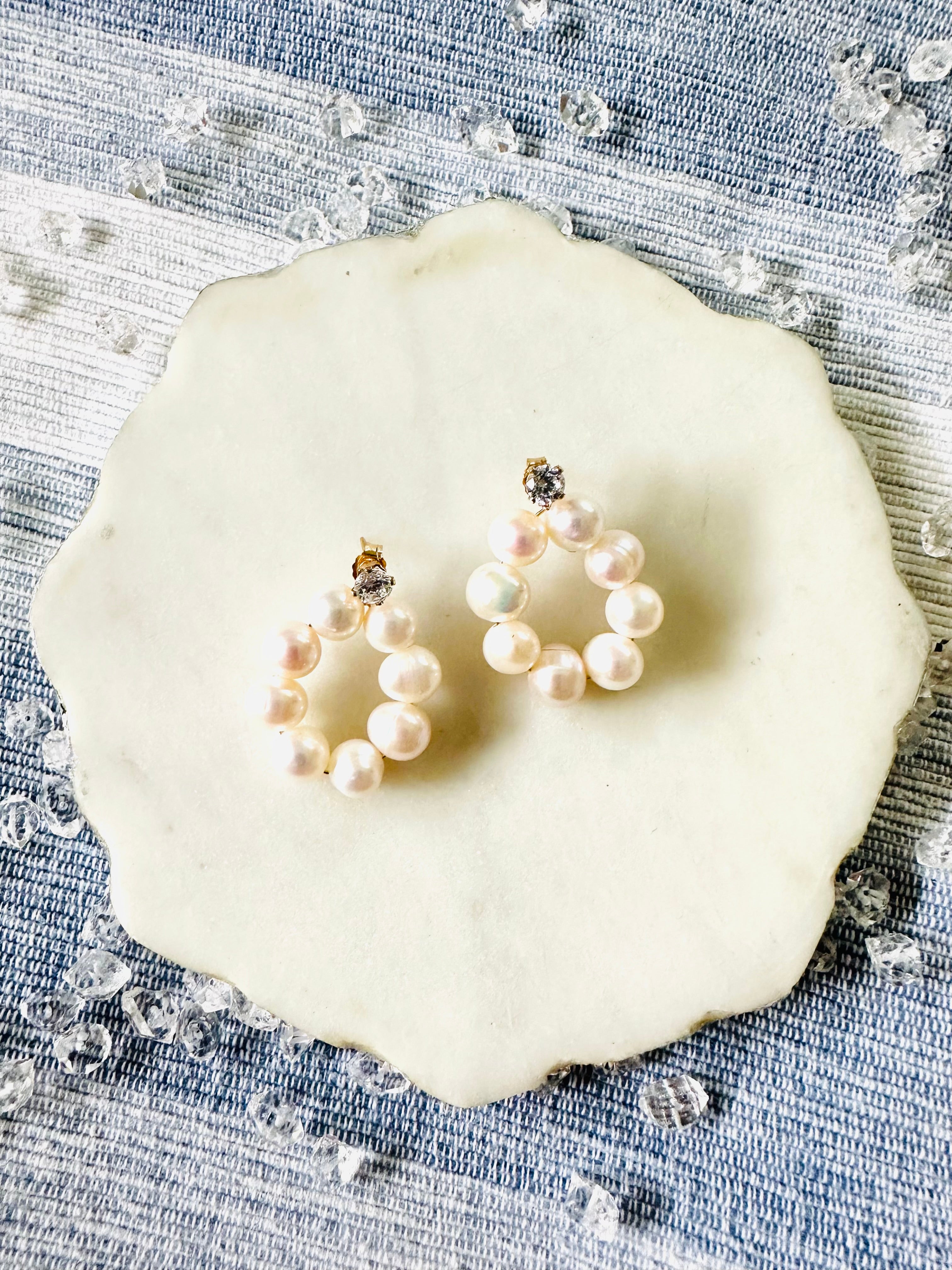 Pearl Stud Earrings
