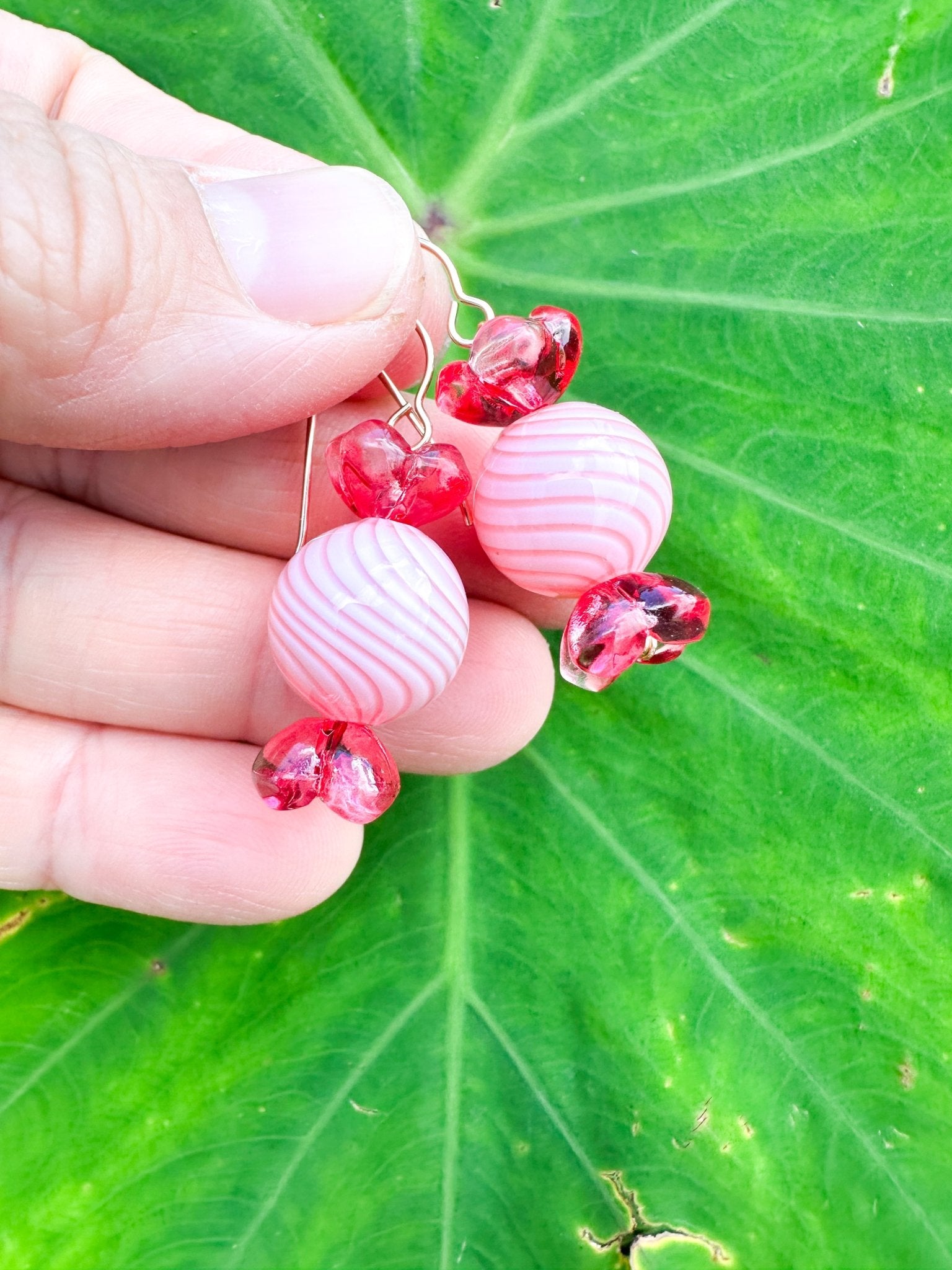 Peppermint Candy Earrings - Lehua Hawaii Jewelry LLC