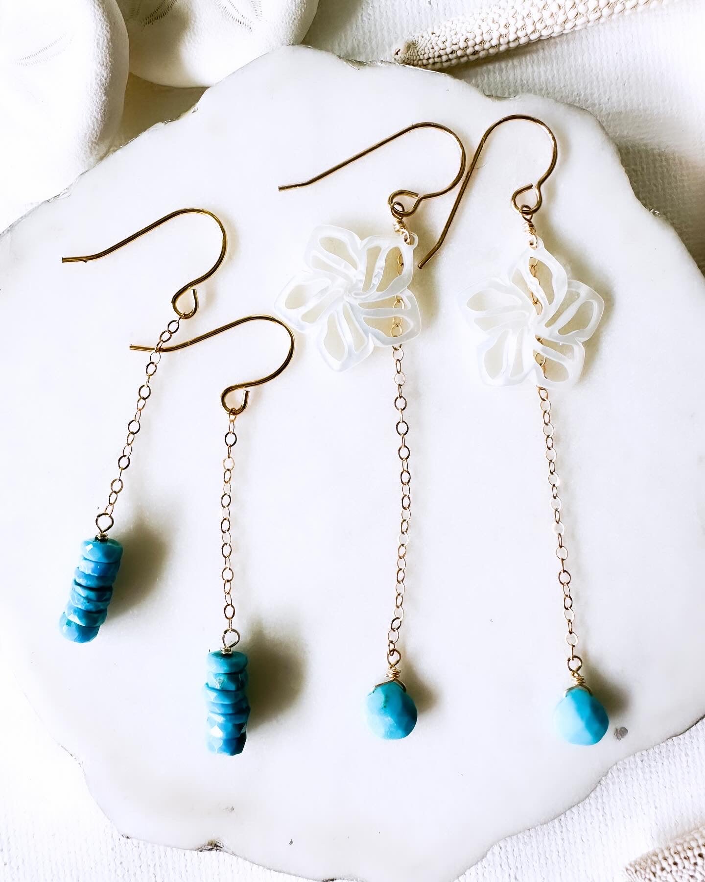 Sleeping Beauty Turquoise Stack Earrings