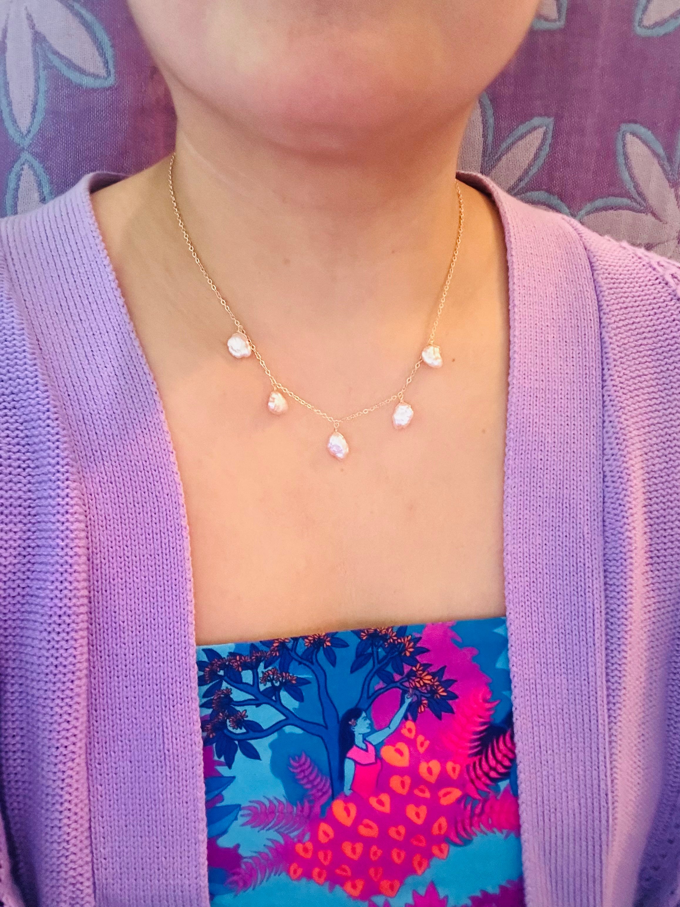 Pink Freshwater Pearl Necklaces