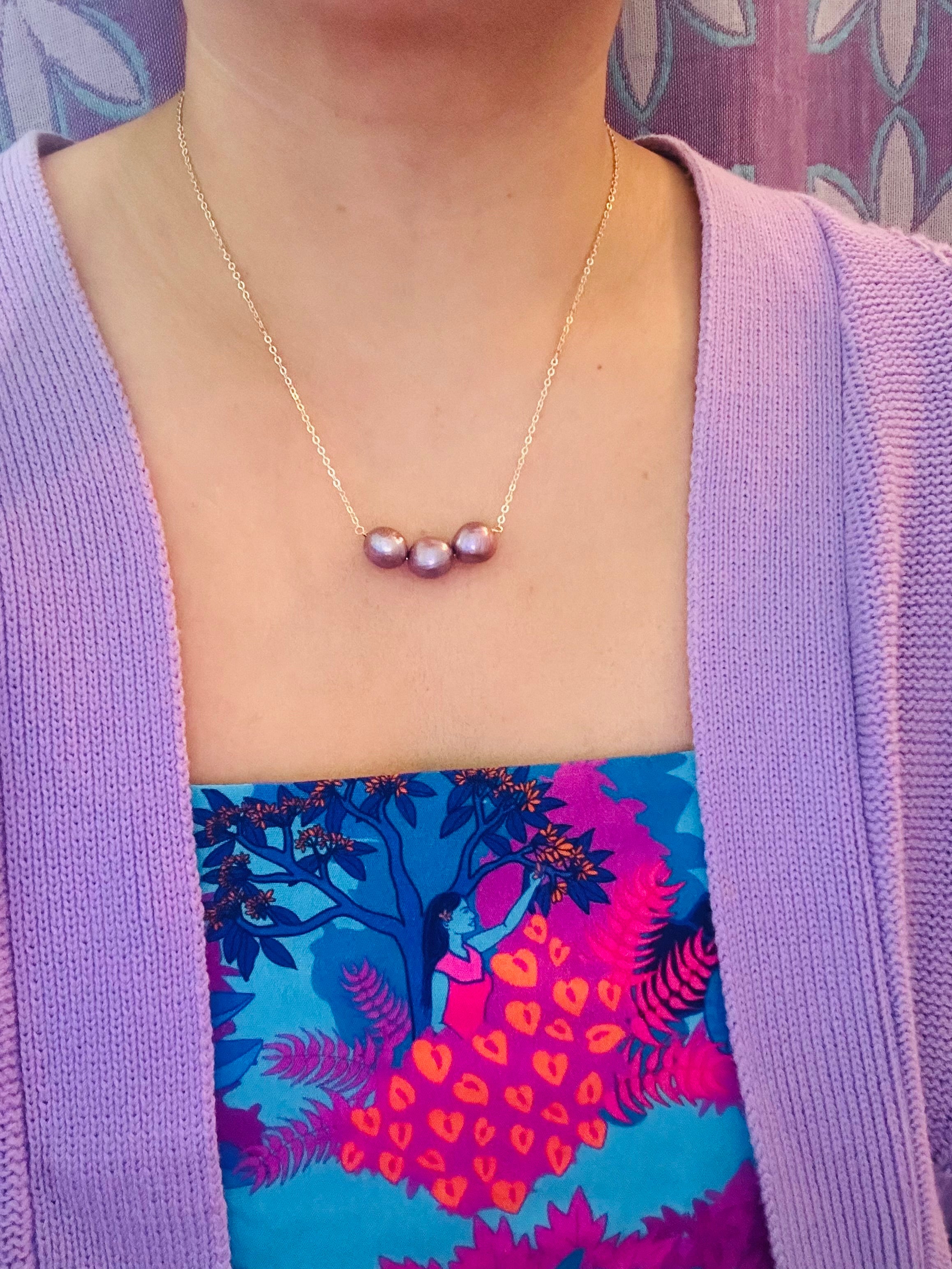 Triple Pearls Necklaces