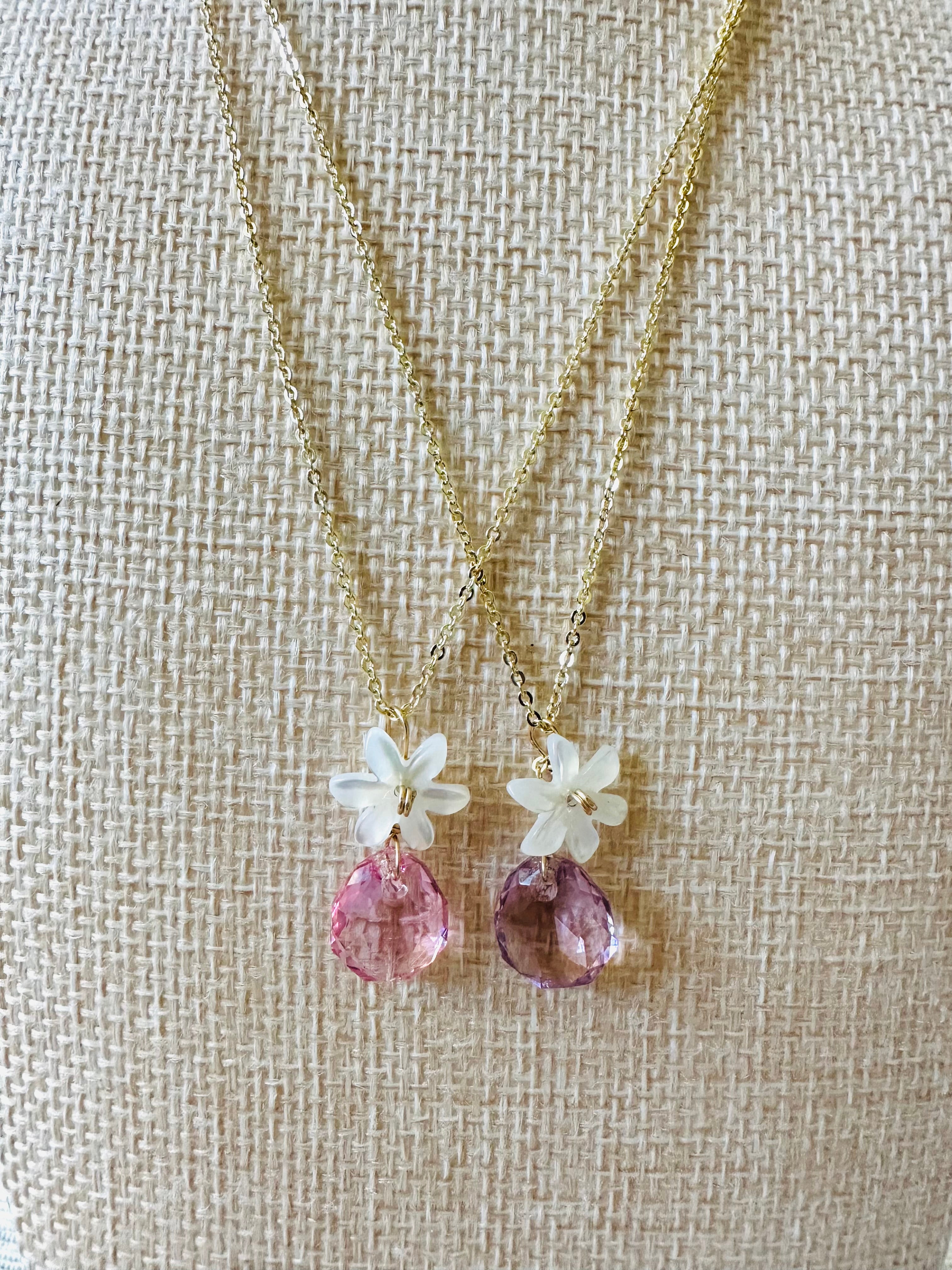 Crystal & Tiare Necklaces