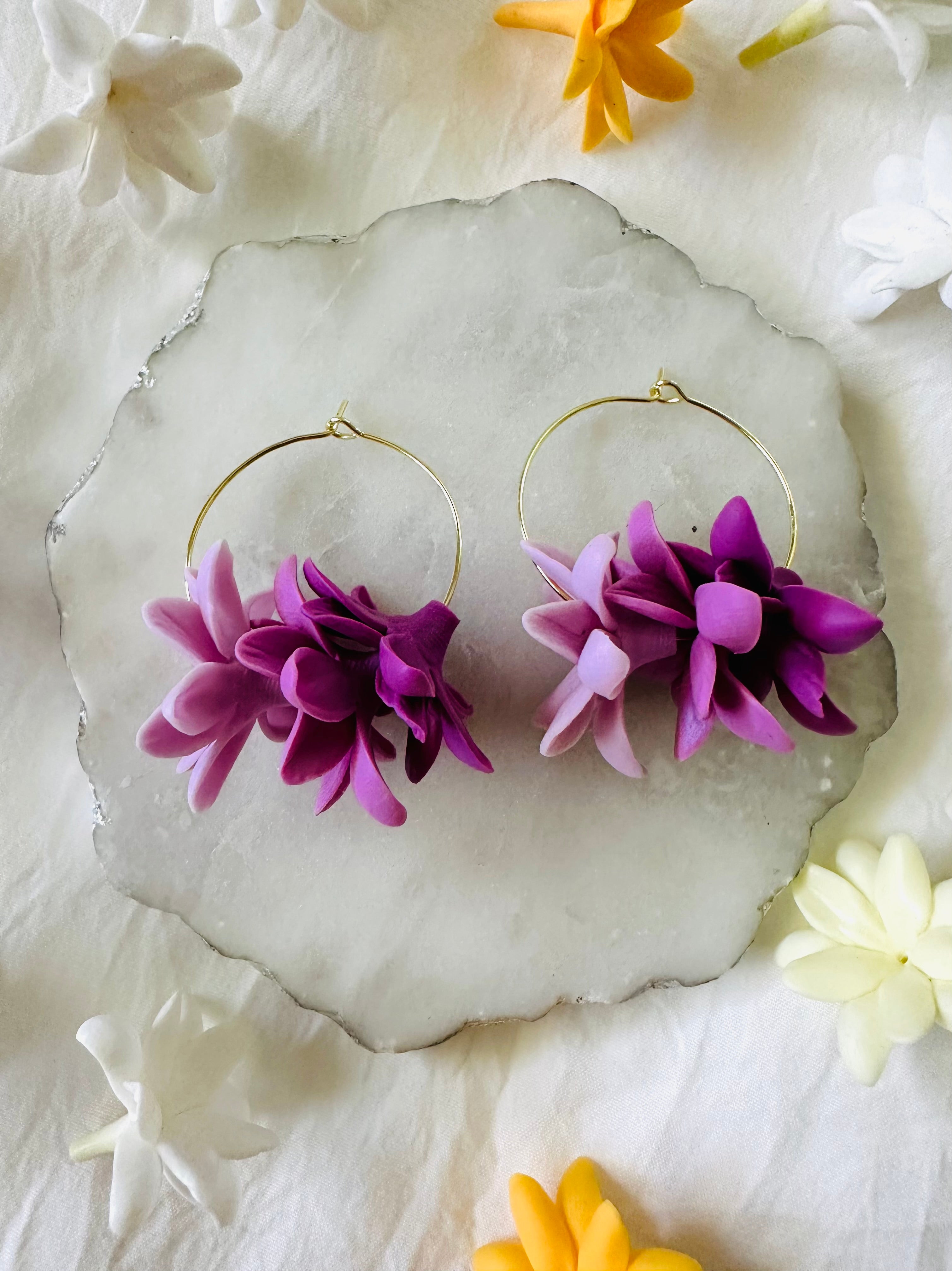 Pua Pikake Hoops