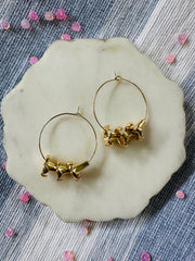 Triple Gold Puakenikeni Hoops