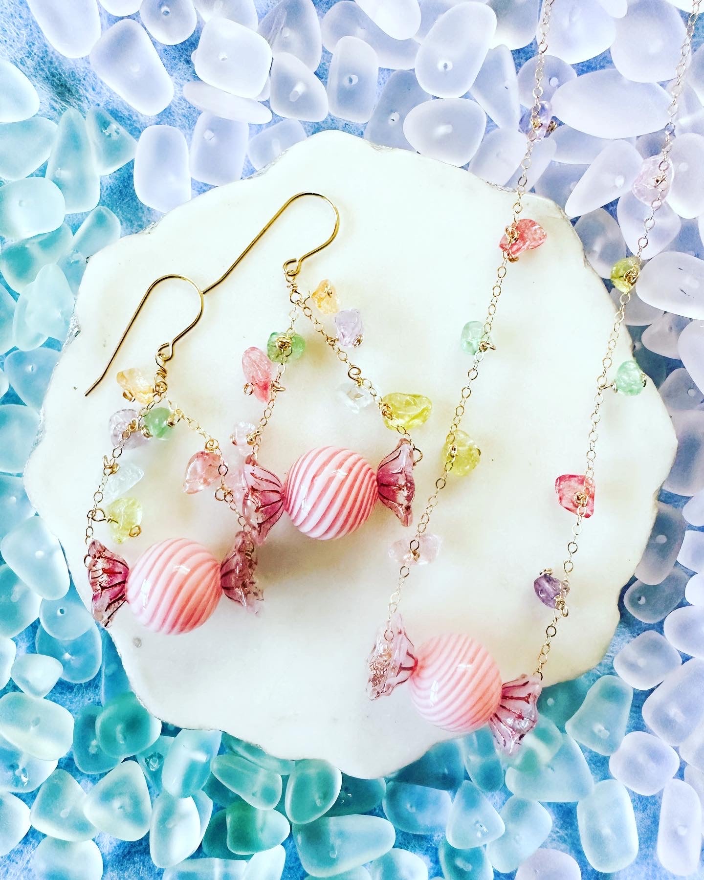 Rainbow Candy Necklace - Lehua Hawaii Jewelry LLC