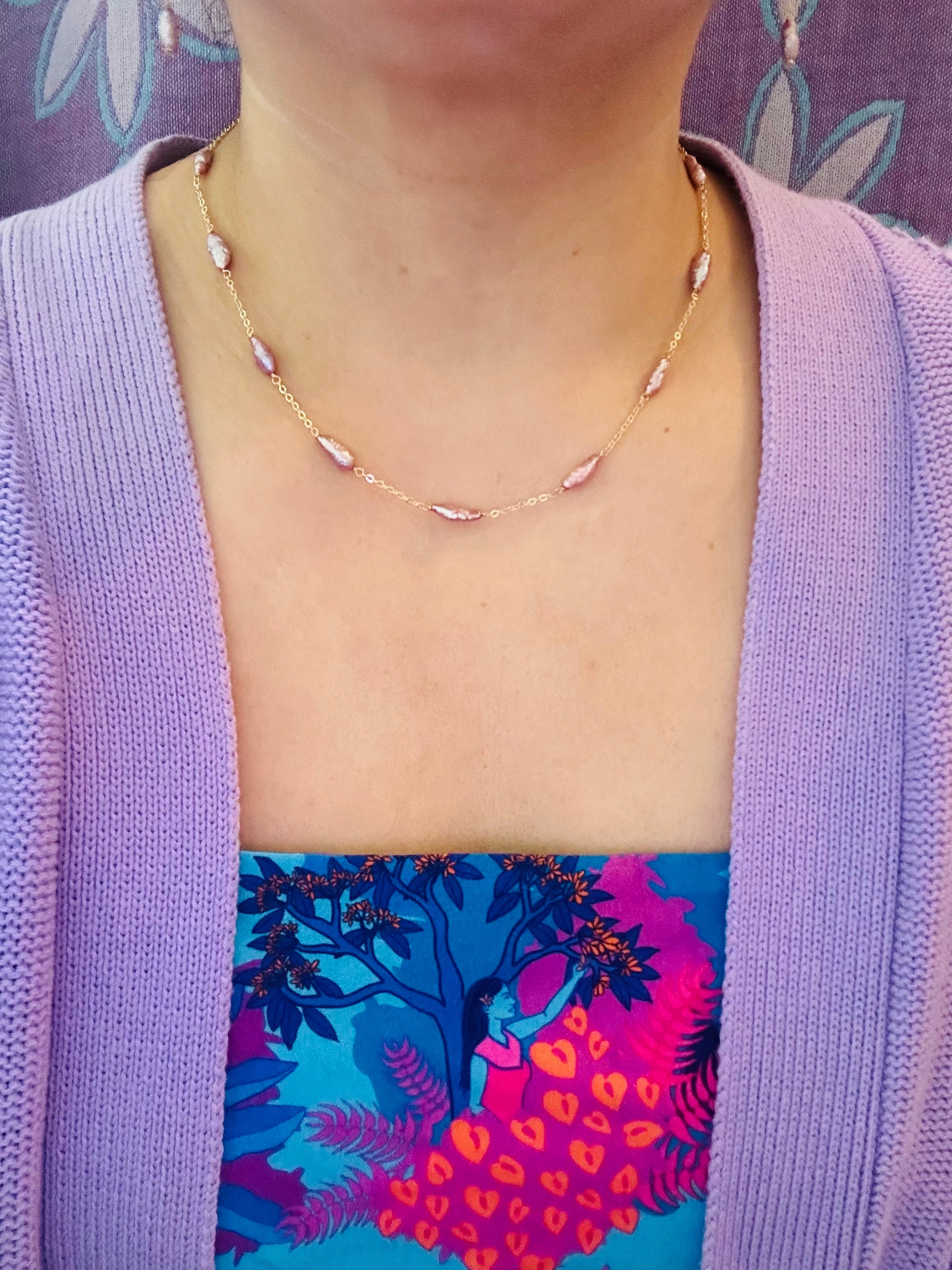 Liliac Vintage Japanese Pearls Necklace