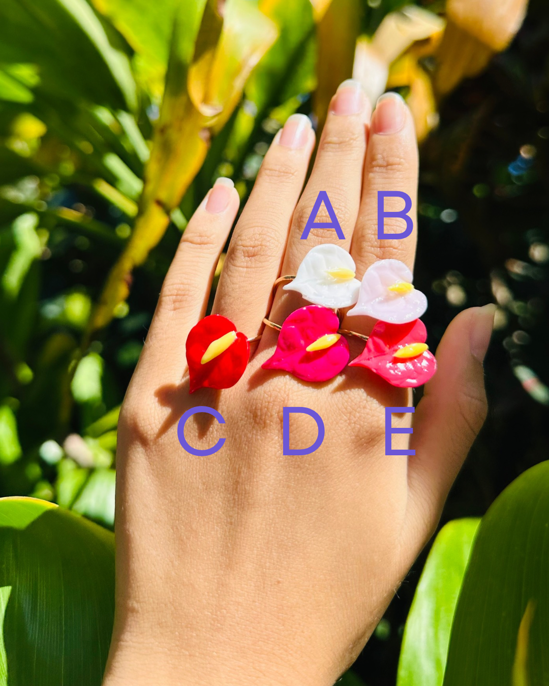 Mini Anthurium Rings