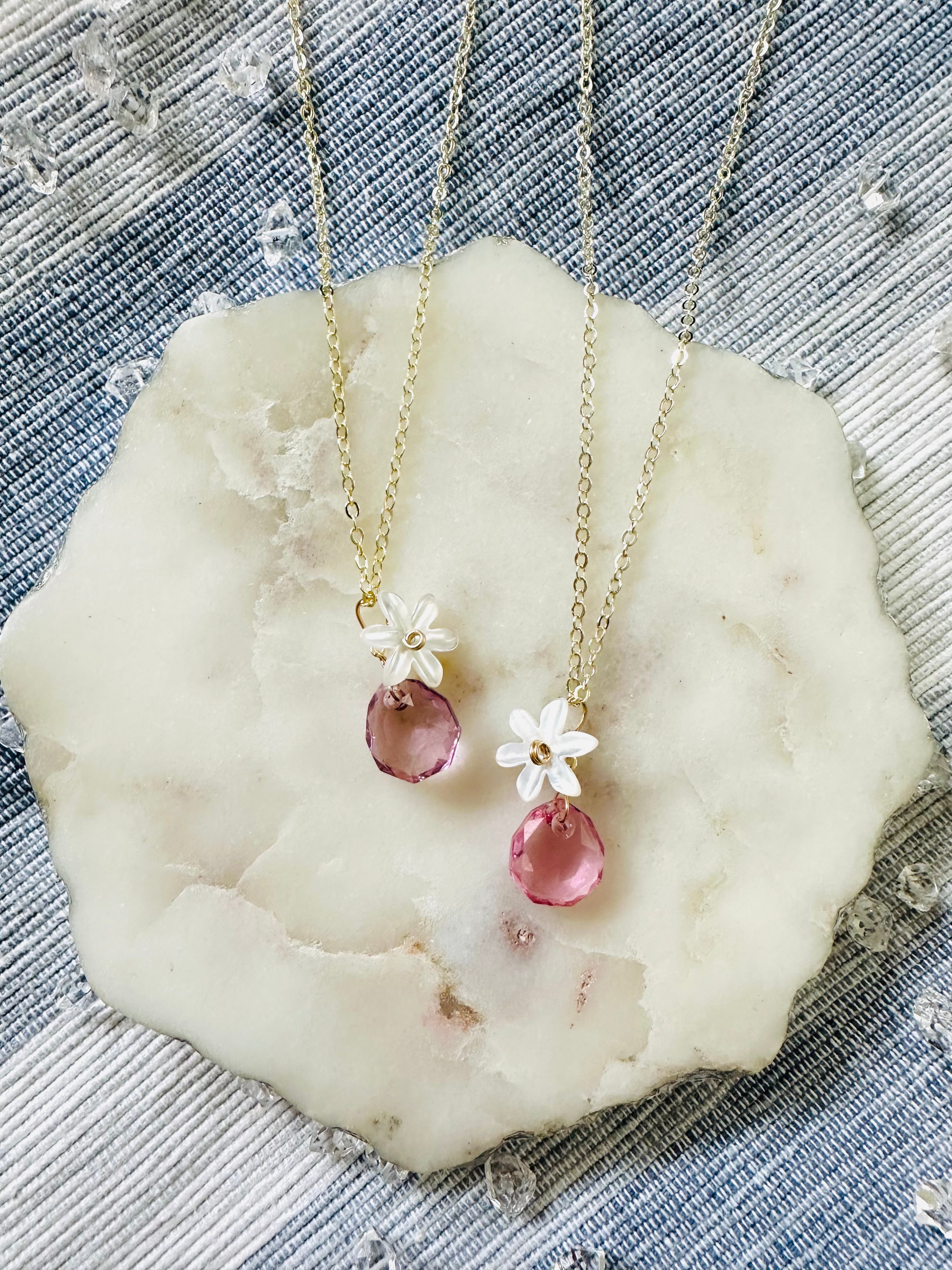 Crystal & Tiare Necklaces