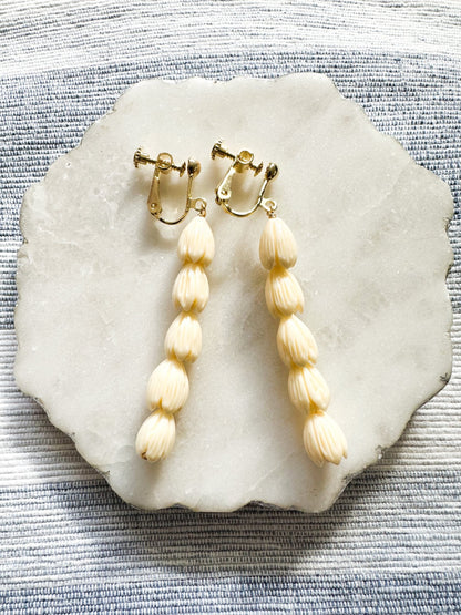 Vintage Pikake Earrings - Lehua Hawaii Jewelry LLC