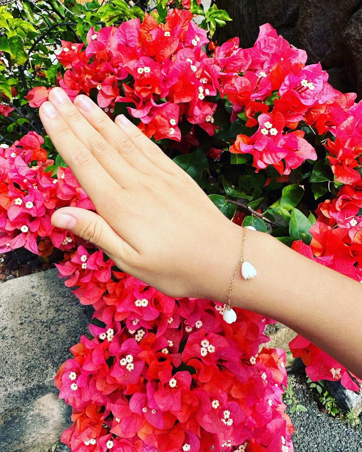 Pikake Flower Bracelet - Lehua Hawaii Jewelry LLC