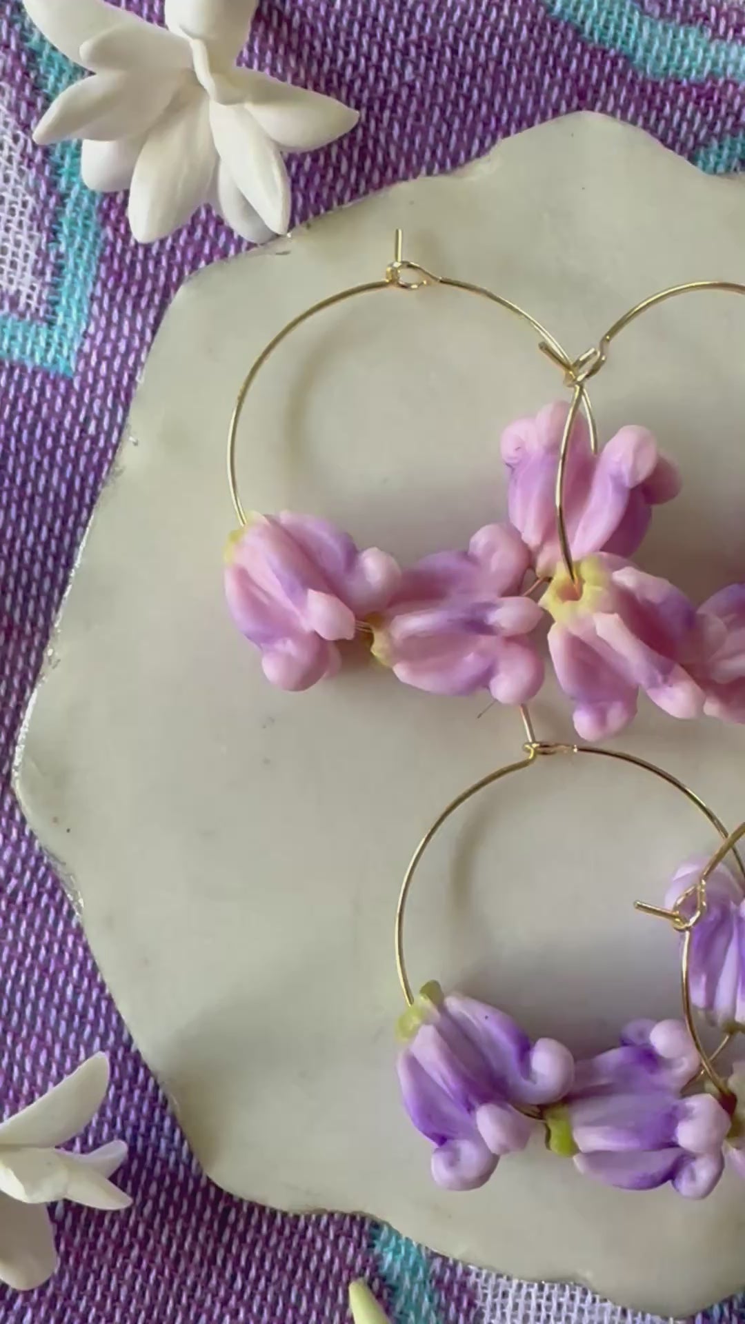 Load video: Crown Flower Hoop